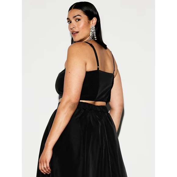 The Occasion Taffeta Cropped Tank Top & High Waisted Midi Skirt Set NWT - Picture 9 of 11